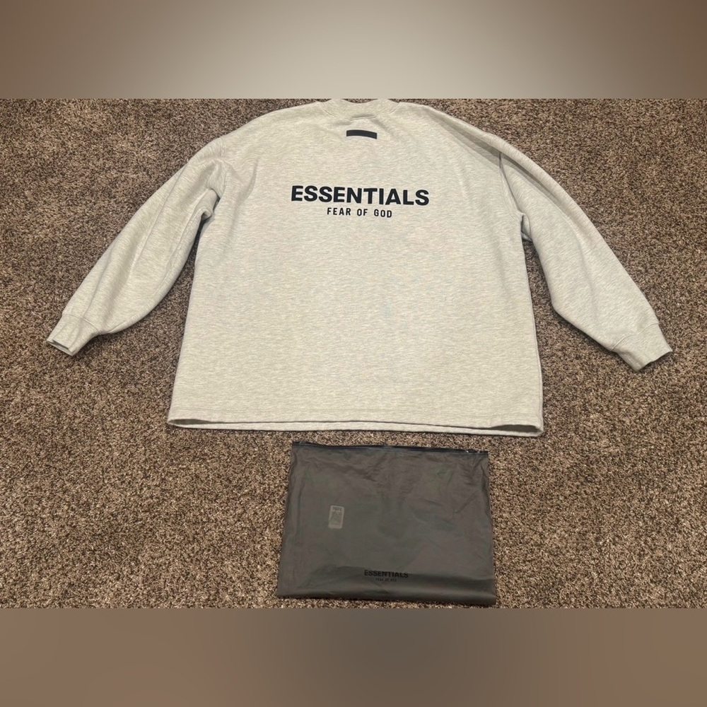 Essentials Fear Of God Oversized CrewNeck Relaxed Fit Sweatshirt Size Large